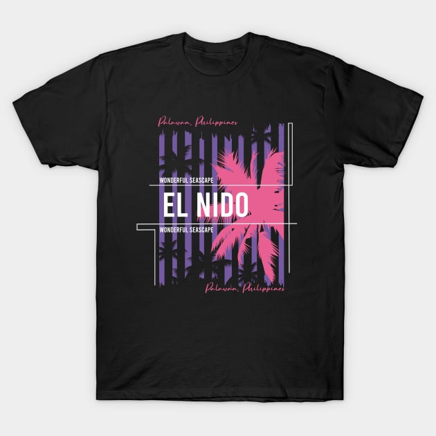 El Nido - Tropical Paradise T-Shirt by Hashed Art